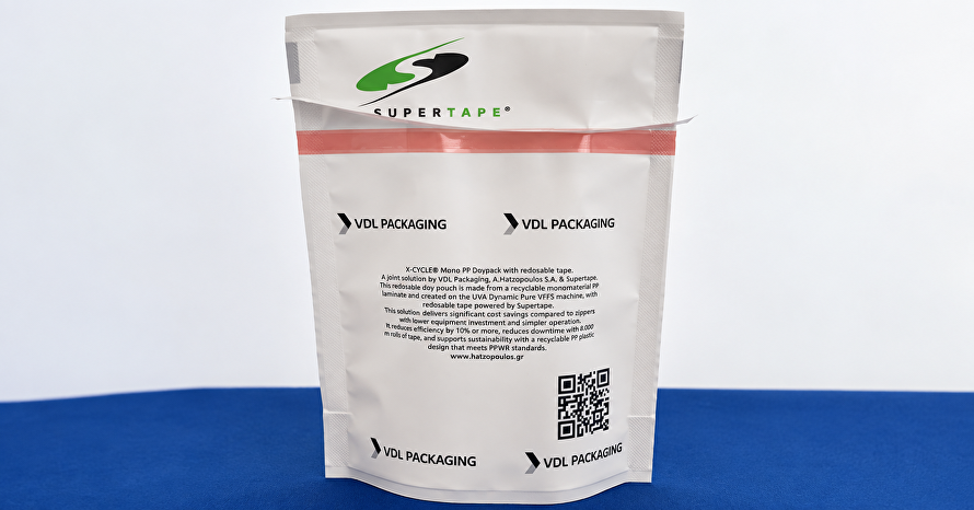 Supertape presenteert dubbelzijdige tapestrip voor hersluitbare flexibele verpakkingen