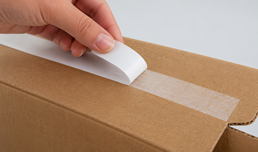 Fingerlift tape voor e-commerce verpakkingen