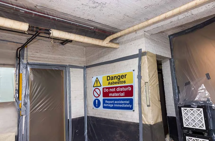 Tape voor asbestverwijdering